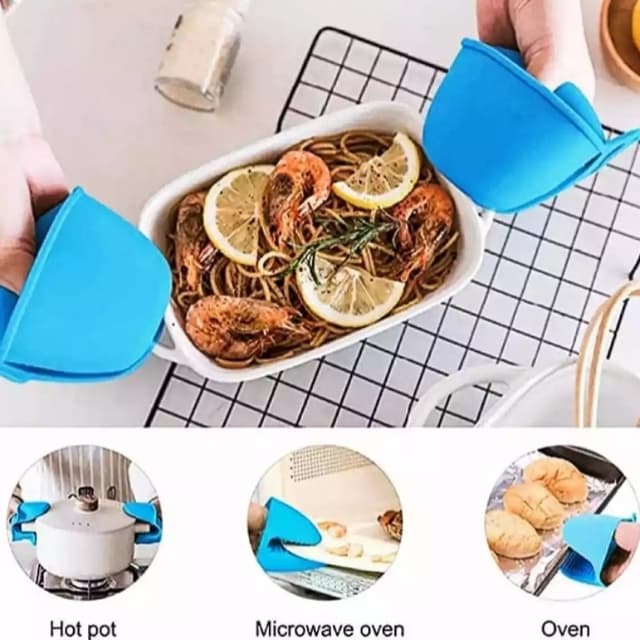 2 pairs mini oven gloves heat resistant