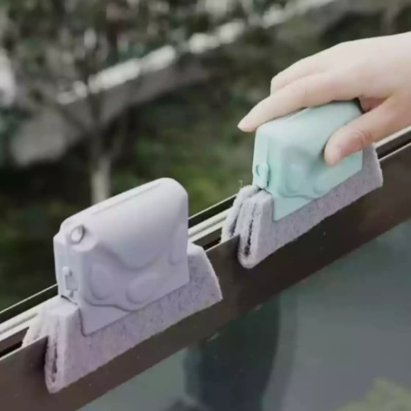 Window groove cleaning handle grip tool
