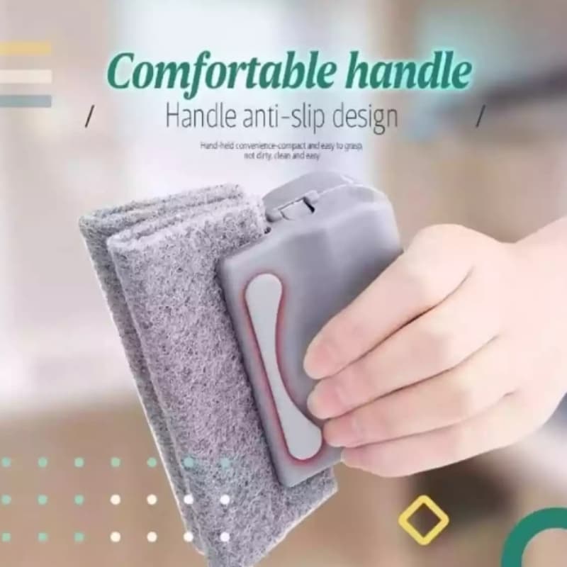 Window groove cleaning handle grip tool